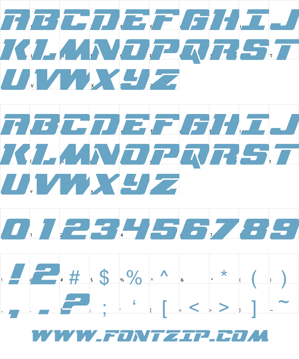 NFL RedZone Font Character